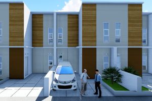 Desain Rumah 2 Lantai Modern Tropis Purwokerto Idaman