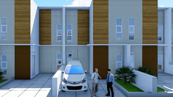 Desain Rumah 2 Lantai Modern Tropis Purwokerto Idaman